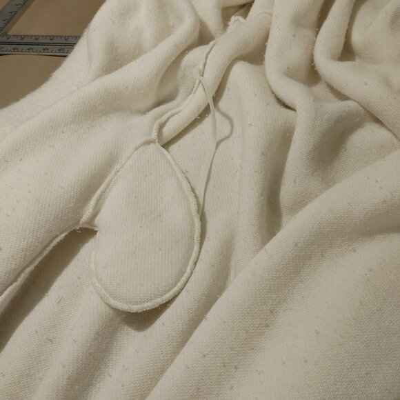 JC Penneys White Long Robe Vintage Meduim Pockets Fleece Housecoat Cozy - Picture 10 of 12